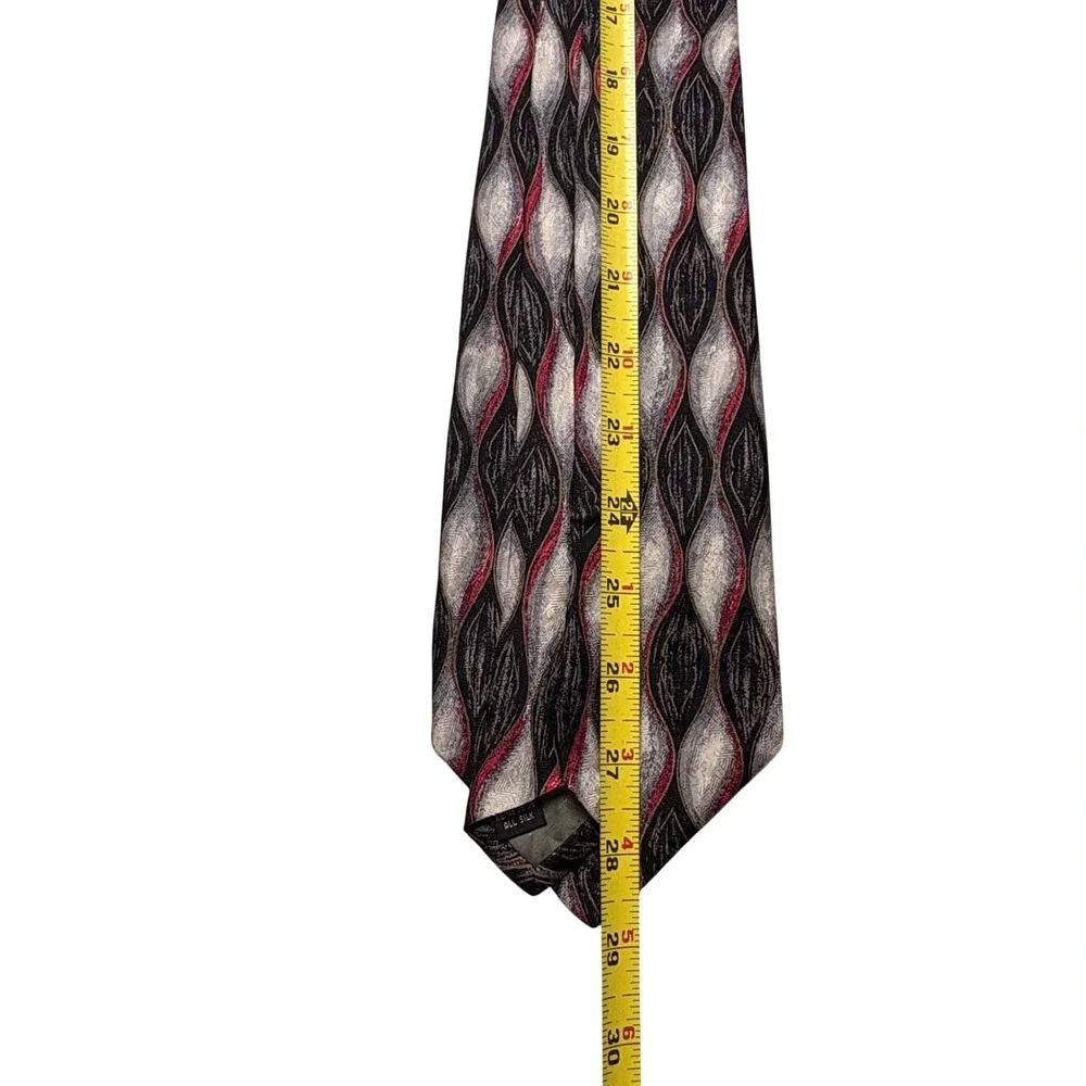Stefano Enrico 100 Silk Handmade Italian Neck Tie‎ Abstract Pattern